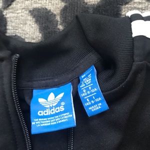 Kids Adidas black sweatsuits